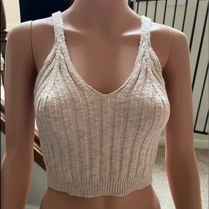 NWT Nordstrom Dreamer Cropped Sweater Tank Top. Size M